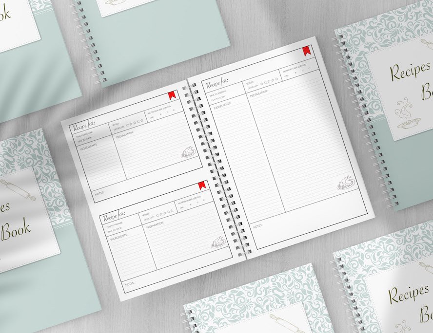 Recipe book - printable sheet