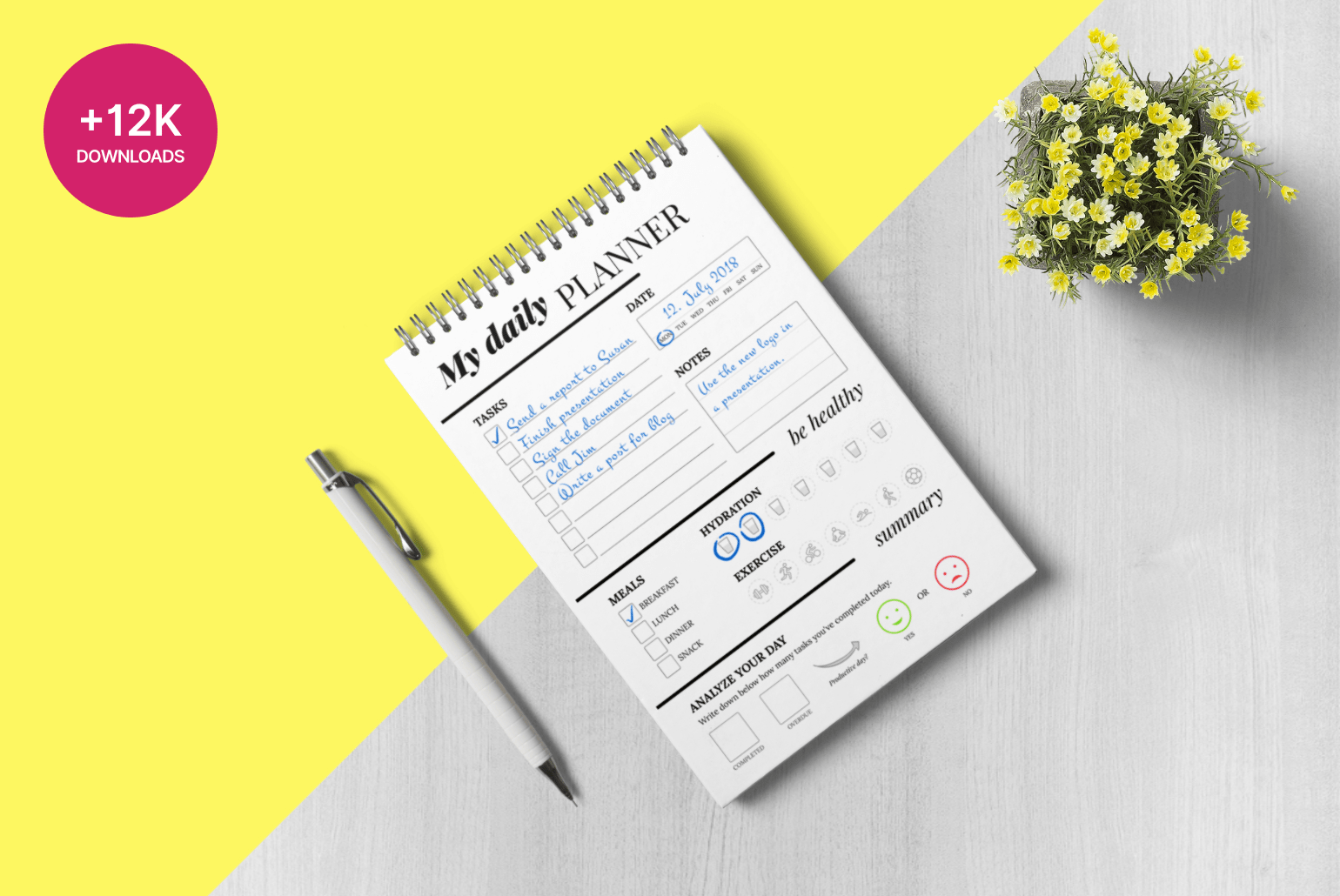 My daily PLANNER - printable sheet